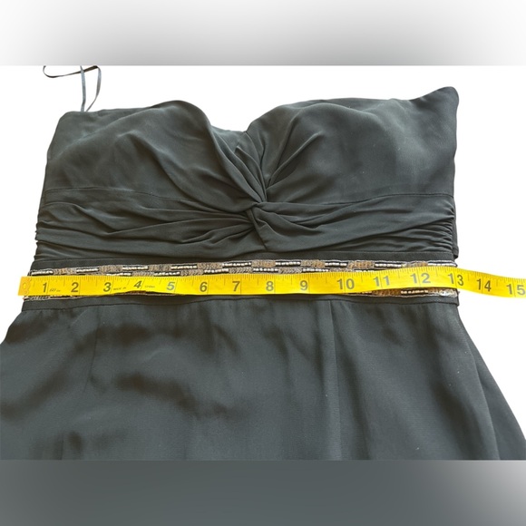 Tibi Black Strapless Beaded Waist Mini Cocktail Dress Women’s 2 NWT - Picture 5 of 9
